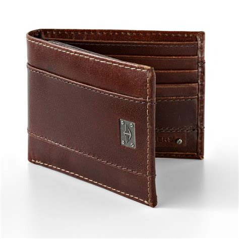 Dockers® Leather Traveler Wallet | Mens brown leather wallet, Front pocket wallet men, Wallet