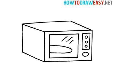 How to Draw an Easy Microwave | Easy drawings, Hand lettering art, Drawings