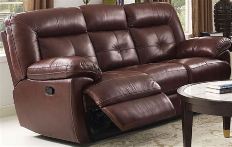 Stampede Dark Brown Dual Reclining Sofa from New Classic | Coleman ...