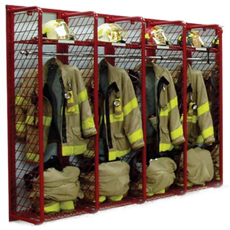 Wall Mounted Red Rack Gear Storage - Associated Fire Safety Group