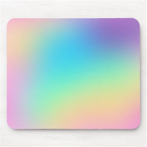 Soft Prismatic Rainbow Gradient Mouse Pad | Zazzle | Prismatic, Rainbow ...