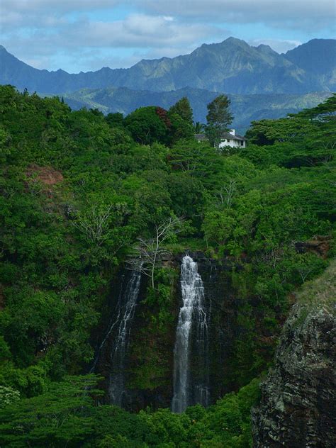 Opaekaa Falls Kauai Hawaii Photograph by Ken Smith