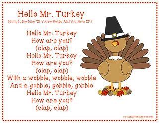 Thanksgiving songs, poems & fingerplays for children | HappyThanksGiving