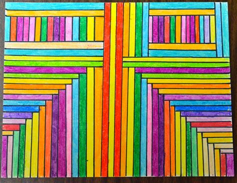 love2learn2day: Parallel & Perpendicular Art