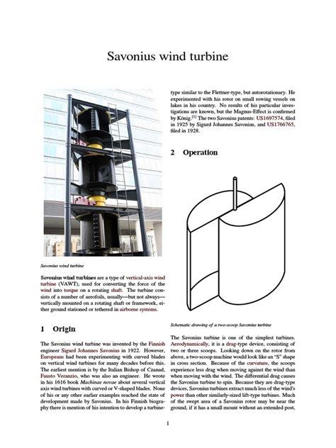 Savonius Wind Turbine | PDF | Aerodynamics | Wind Power