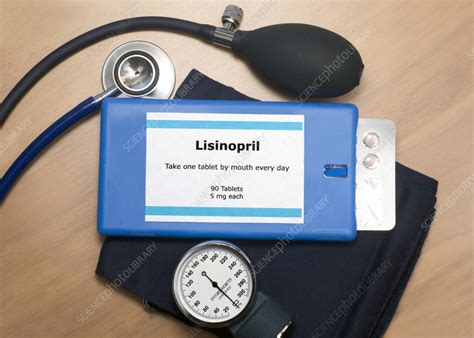 Lisinopril high blood pressure tablets - Stock Image - F035/8318 ...