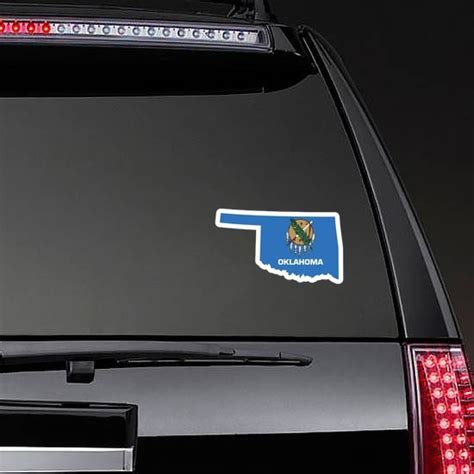 Vibrant, High-Quality Oklahoma Flag State Stickers