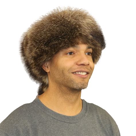 Glacier Wear - Raccoon Daniel Boone Style Fur Hat For Sale