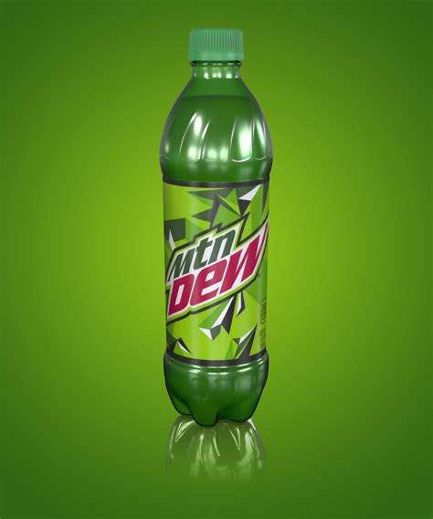 ArtStation - Mountain Dew Bottle Render