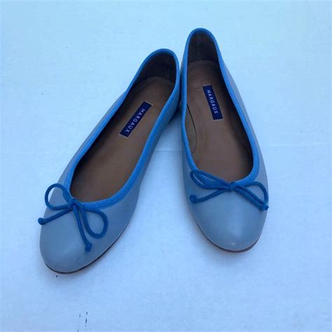 Margaux Cerulean / Blue Demi Leather Ballet Flats in 2021 | Leather ...