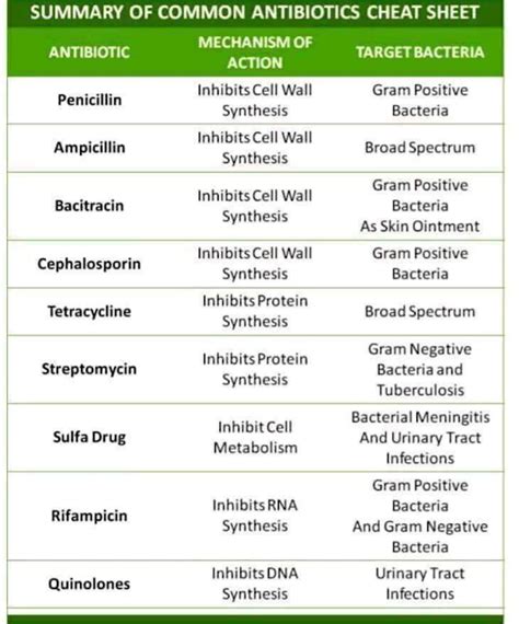 everything you get here: COMMON ANTIBIOTICS | Pharmacology nursing ...