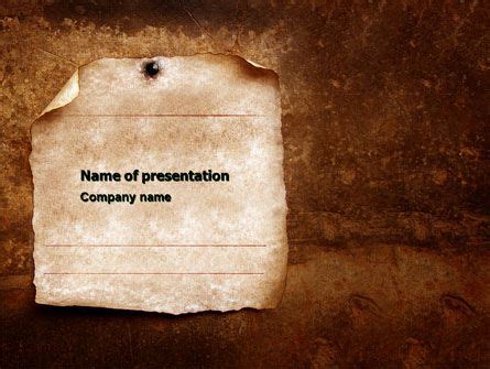 Old Paper Theme Presentation Template | Presentation templates, Old ...