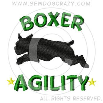 Boxer Agility Dog Embroidered Sling Pack – Sew Dog Crazy