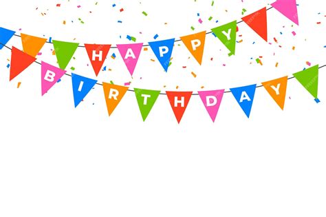 Happy Birthday Flag Banner Clip Art