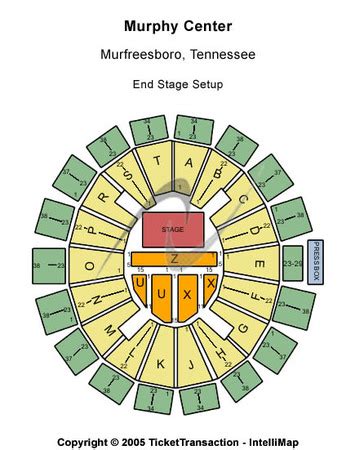 Murphy Center Tickets in Murfreesboro Tennessee, Murphy Center Seating ...