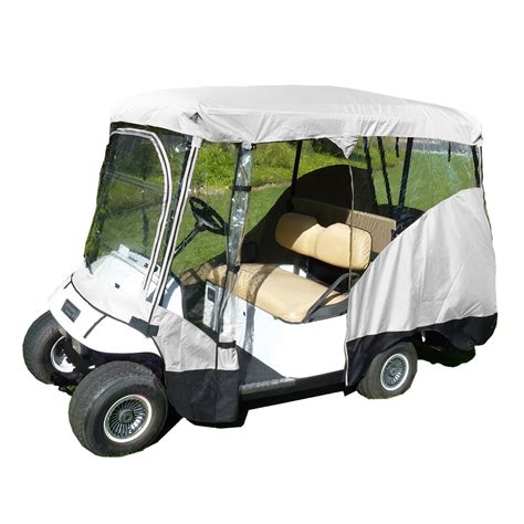 Buy Covered Living - 4 Passenger Golf Cart Driving Enclosure Cover Grey Online at Lowest Price ...