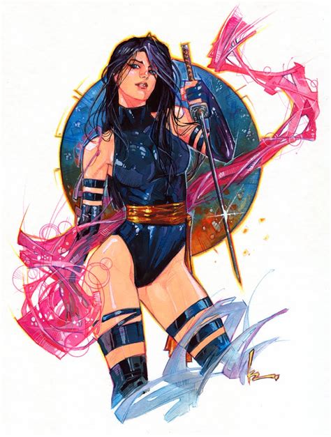 Psylocke by Kenneth Rocafort | Marvel comics art, Psylocke, Comics girls