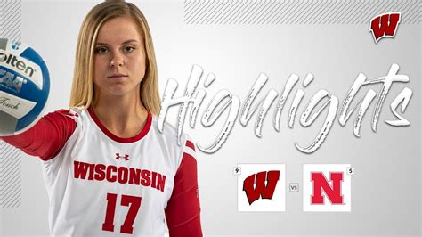 Wisconsin Volleyball || Highlights vs Nebraska - YouTube