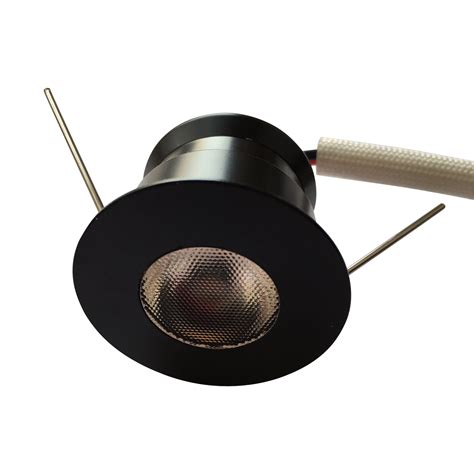 Mini spot LED encastrable noir 4W rond dimmable scie 30mm - Ledspot-planet