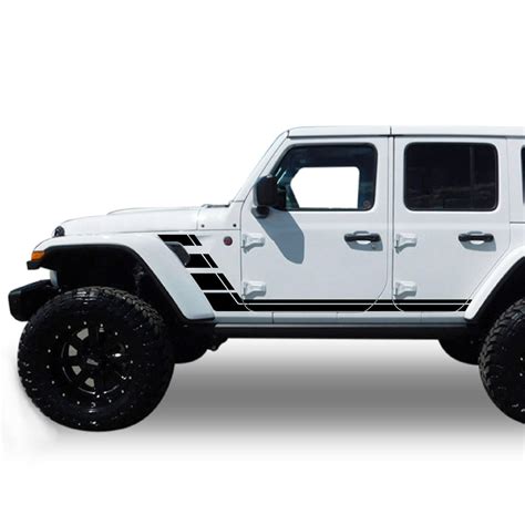 jl wrangler decals sticker side door stripes 2018 - Present