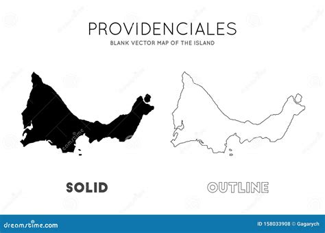 Providenciales map. stock vector. Illustration of location - 158033908