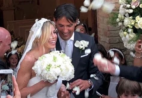 Simone Inzaghi si sposa e la ex Alessia Marcuzzi gli fa da testimone