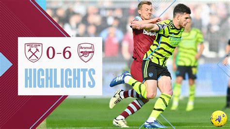 West Ham 0-6 Arsenal | Premier League Highlights - YouTube