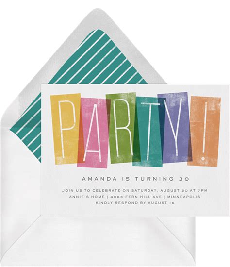 Party Boxes Invitations in Pink | Greenvelope.com