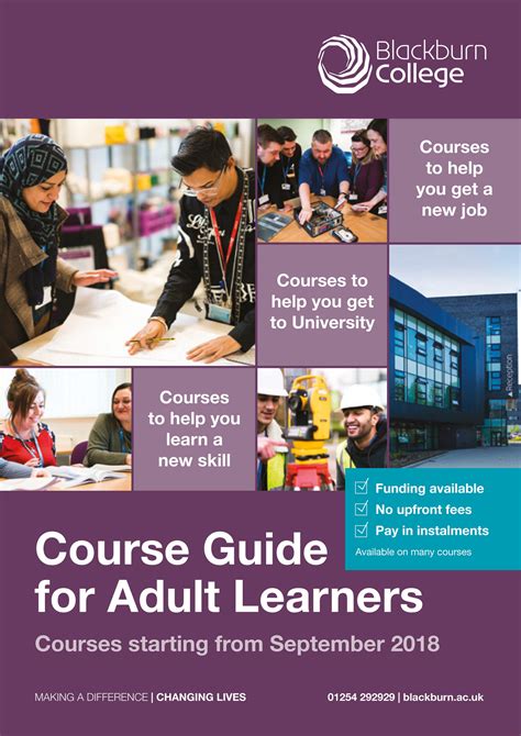 Blackburn College - Course Guide for Adult Learners - Page 1 - Created with Publitas.com