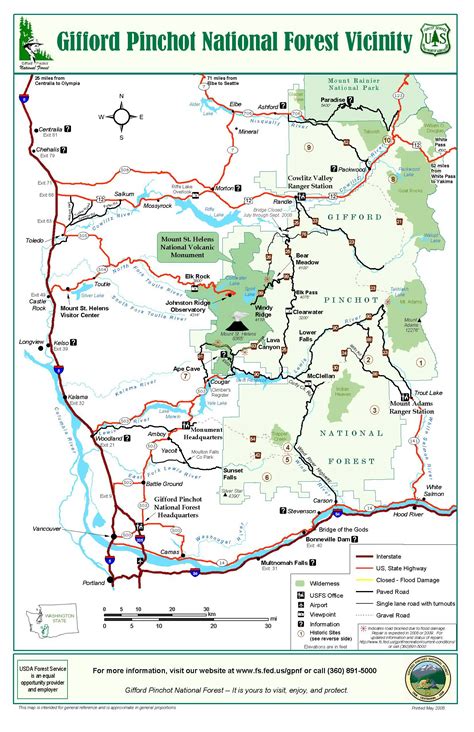 National Forest: National Forest Washington Map