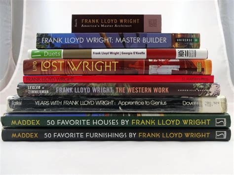 Frank Lloyd Wright Architecture Furniture Book Lot of 9 Some ...