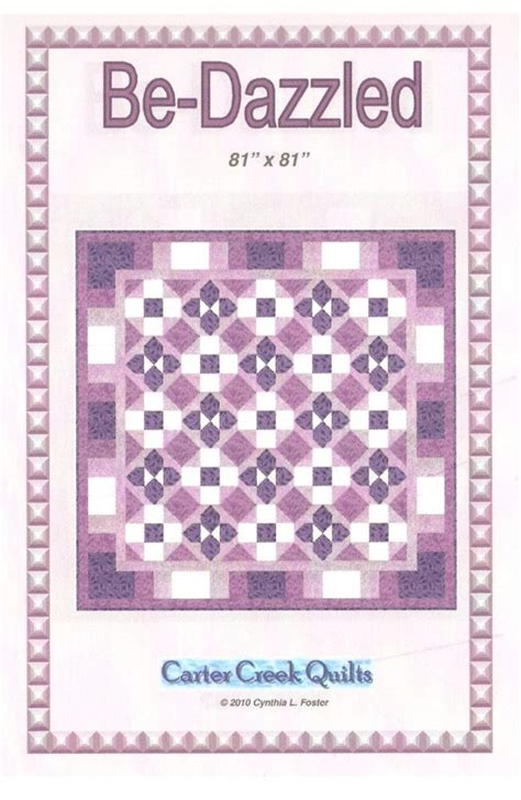 Quilt Pattern Be-dazzled - Etsy