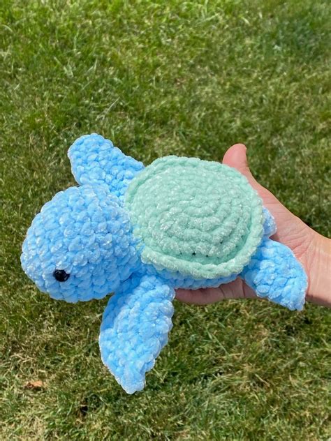 Crochet Turle Turtle Toy Turtle Stuffed Animal Small - Etsy | Easy ...