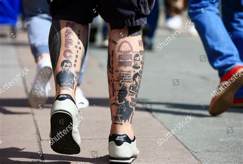 Nottingham Forest Fan Tattoos On His Editorial Stock Photo - Stock ...