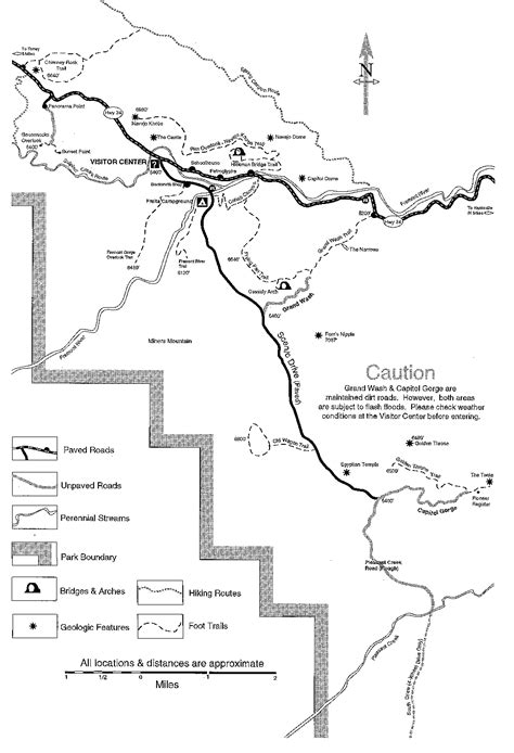 Capitol Reef Trail Map - Fruita • mappery