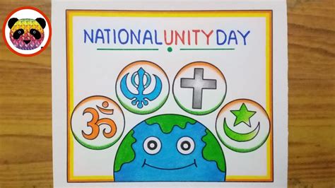 National Unity Day Drawing / National Unity Day poster easy / Rashtriya Ekta Diwas drawing ...