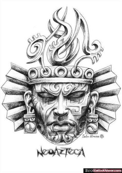 33 Aztec Skull Tattoos Designs Drawings ideas | skull tattoo design ...