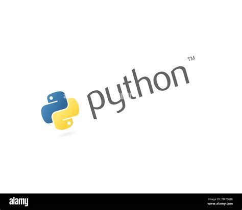 Python programming language, rotated logo, white background Stock Photo ...