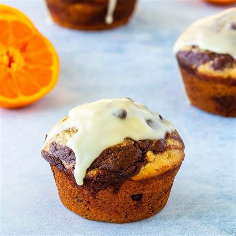 Glazed Chocolate Orange Muffins - Bake. Eat. Repeat.