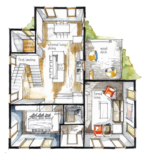 interior sketch | Interior design drawings, Interior design sketches, Interior design renderings