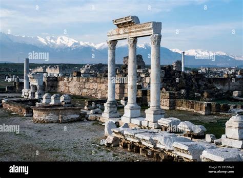 Ruins of Laodicea on the Lycus, an ancient city built on the river ...