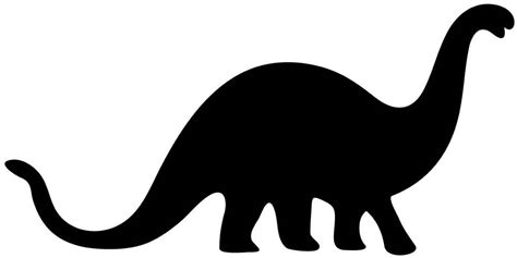 Dinosaur Silhouette Insanosaurus - Easy Dinosaur Clipart