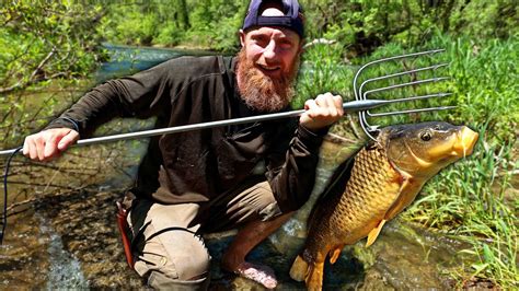 Spearfishing 30 lbs River Carp (using AMISH FISH SPEAR!) | 'The Quest for Carp' Catch, Clean ...