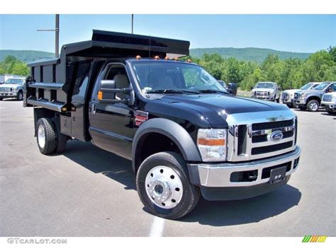 2008 Black Ford F550 Super Duty XLT Regular Cab 4x4 Dump Truck #30543820 Photo #3 | GTCarLot.com ...