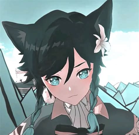 Pin by Jaden Foy on ୨୧ ꒰da cat ears ୭̥ ˎˊ- | Catboy genshin, Genshin impact catboy, Venti icon