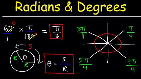 Radians and Degrees | Radians, Organic chemistry tutor, Trigonometry