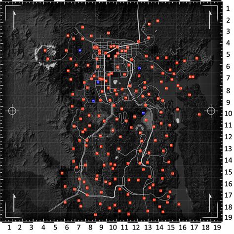 Fallout New Vegas Map Locations - Large World Map