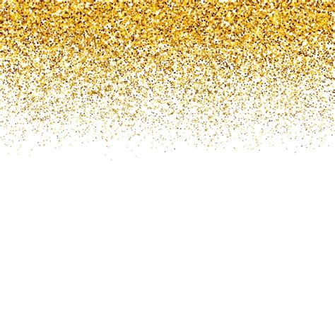 Premium Vector | Gold confetti vector background Falling golden dots border isolated on white ...