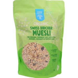 Swiss bircher muesli - Chantal Organics