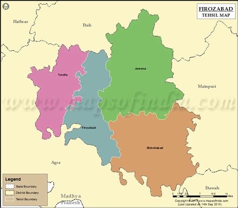 Firozabad Tehsil Map
